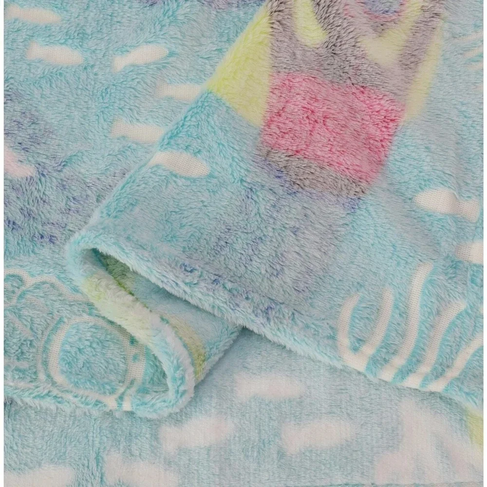 Mermaid‎ Glow in the Dark Throw Blanket Super Soft Your Zone Fun Gift 50 x 60 In